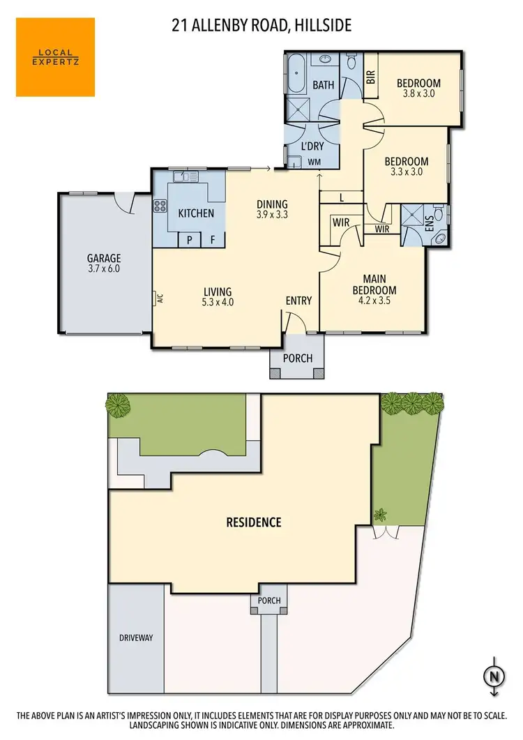 Floorplan of Homely house listing, 21 Allenby Road, Hillside VIC 3037