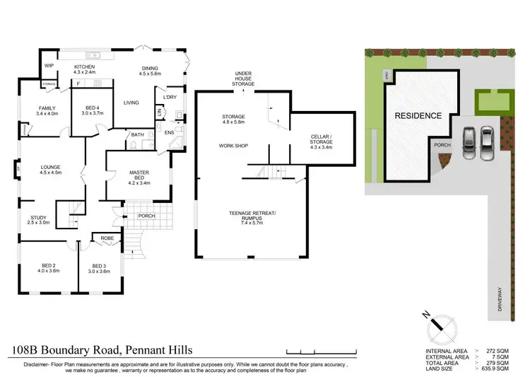 Floorplan of Homely house listing, 108b Boundary Road, Pennant Hills NSW 2120
