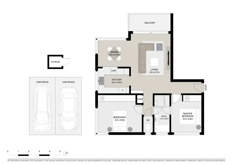 Floorplan of Homely apartment listing, 4A/3-17 Darling Point Road, Darling Point NSW 2027