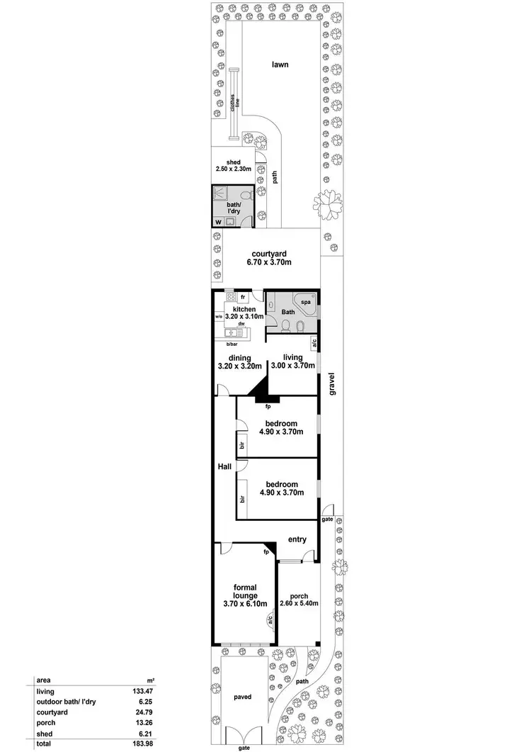 Floorplan of Homely house listing, 7 Rugby Street, College Park SA 5069