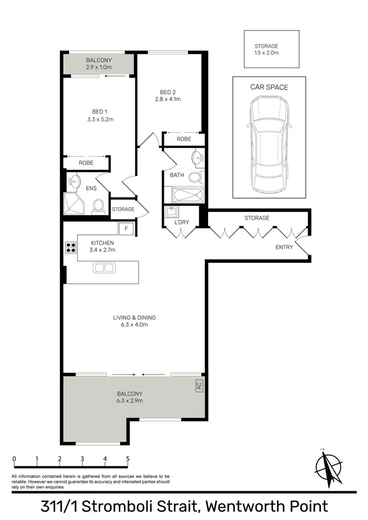Floorplan of Homely apartment listing, 311/1 Stromboli Strait, Wentworth Point NSW 2127