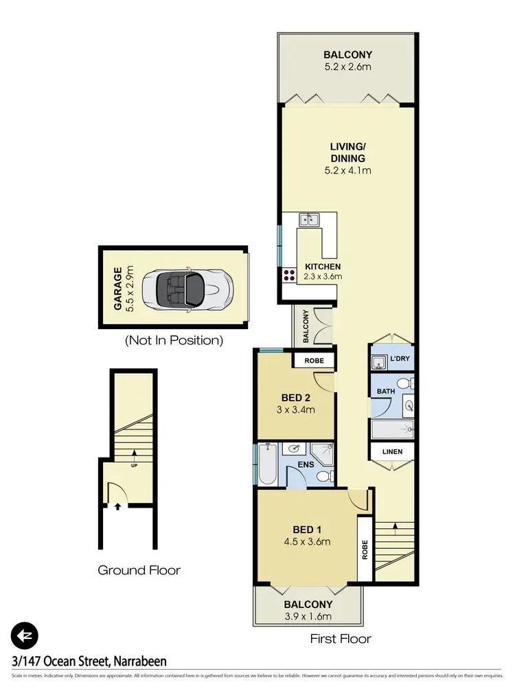 Floorplan of Homely apartment listing, 3/147 Ocean Street, Narrabeen NSW 2101
