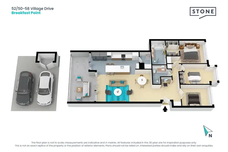 Floorplan of Homely apartment listing, 52/50-58 Village Drive, Breakfast Point NSW 2137