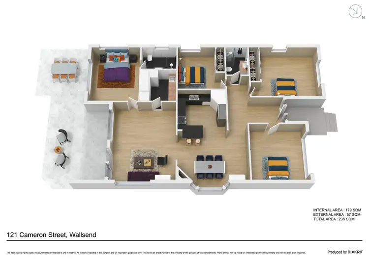 Floorplan of Homely house listing, 121 Cameron Street, Wallsend NSW 2287