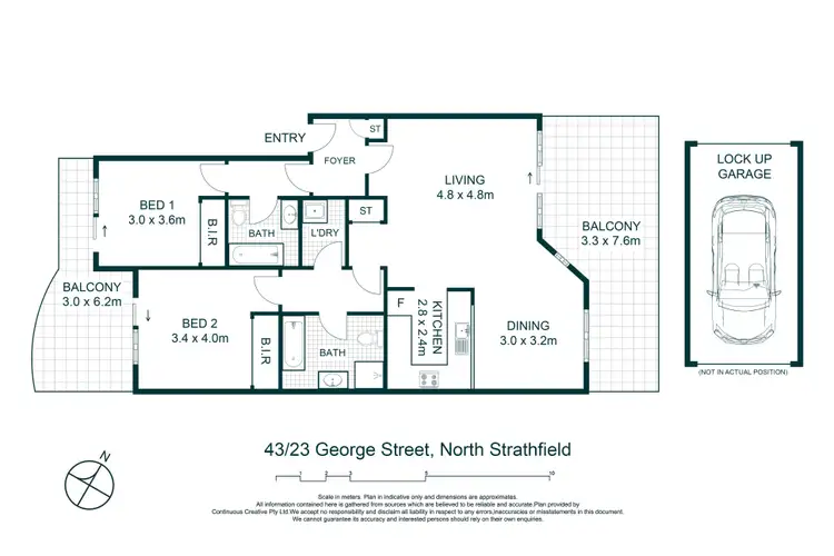 Floorplan of Homely unit listing, 43/23 George Street, North Strathfield NSW 2137