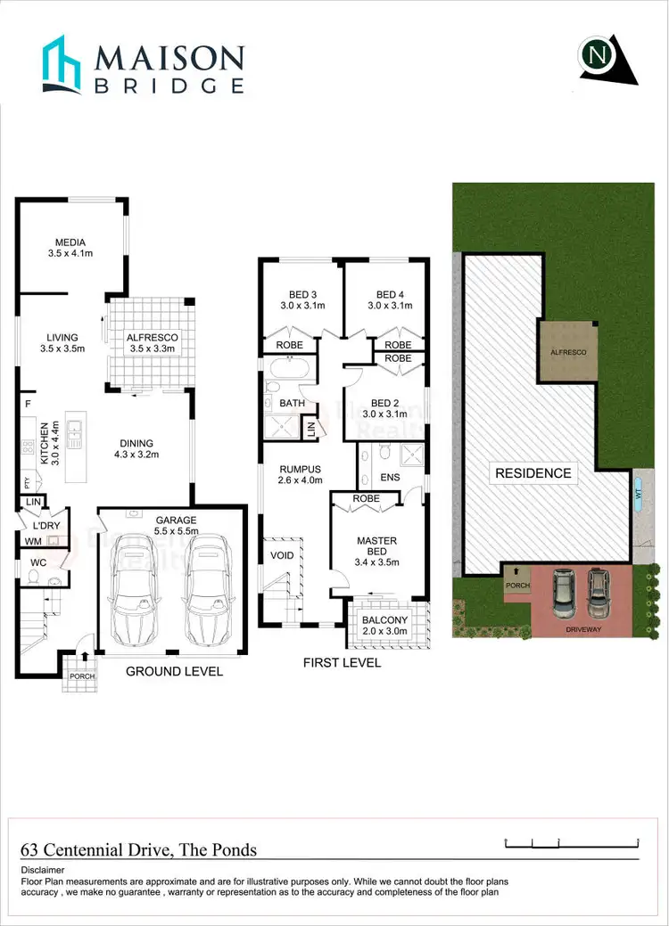 Floorplan of Homely house listing, 63 Centennial Drive, The Ponds NSW 2769