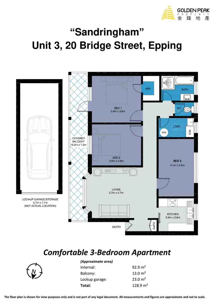 Floorplan of Homely apartment listing, 3/20 Bridge Street, Epping NSW 2121
