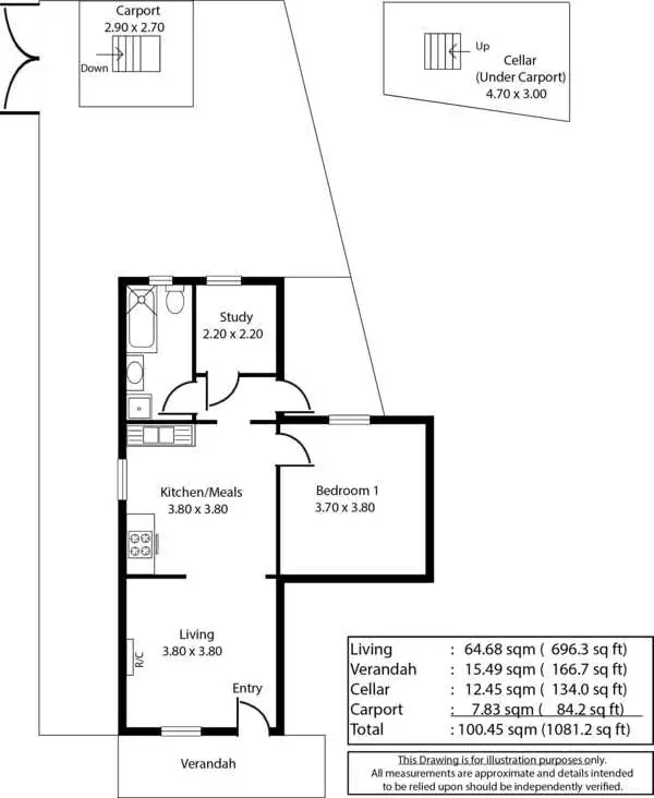 Floorplan of Homely house listing, 60 Prince Street, Alberton SA 5014