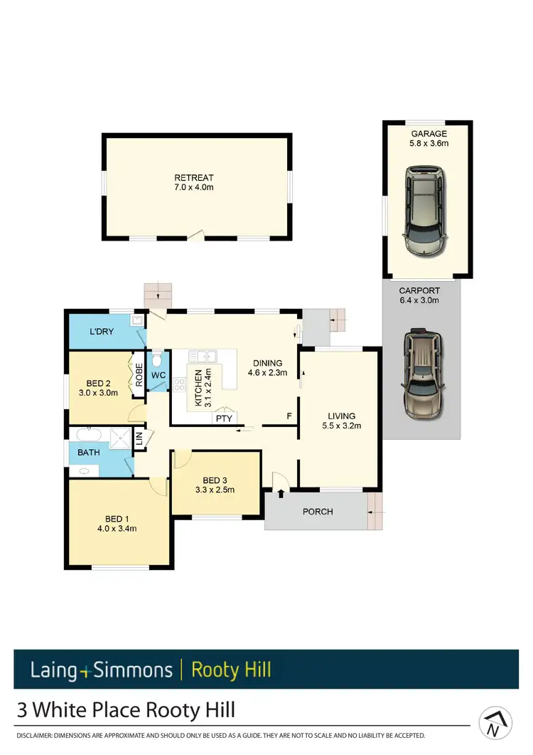 Floorplan of Homely house listing, 3 White Place, Rooty Hill NSW 2766