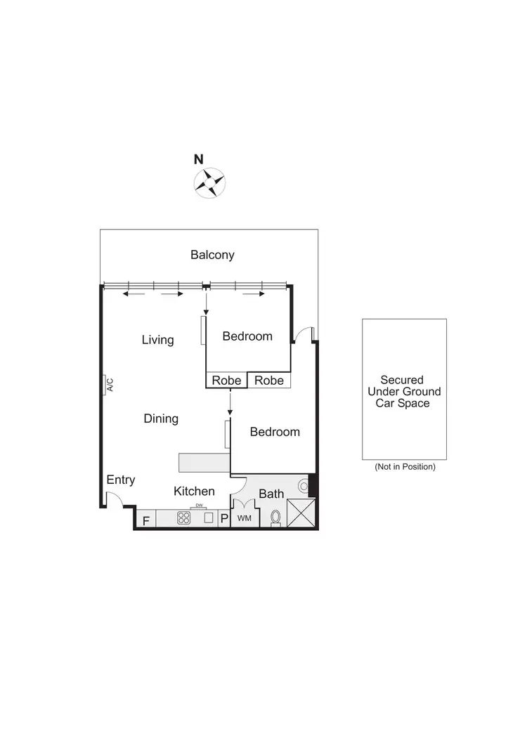 Floorplan of Homely apartment listing, 106/1 Danks Street, Port Melbourne VIC 3207