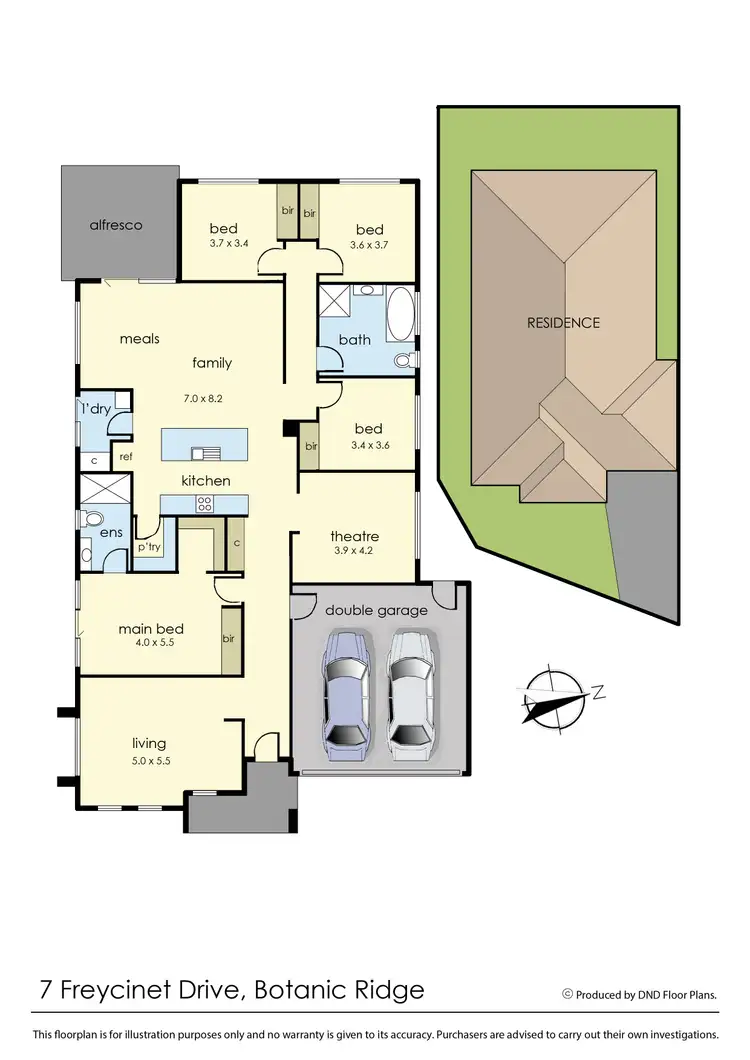 Floorplan of Homely house listing, 7 Freycinet Drive, Botanic Ridge VIC 3977