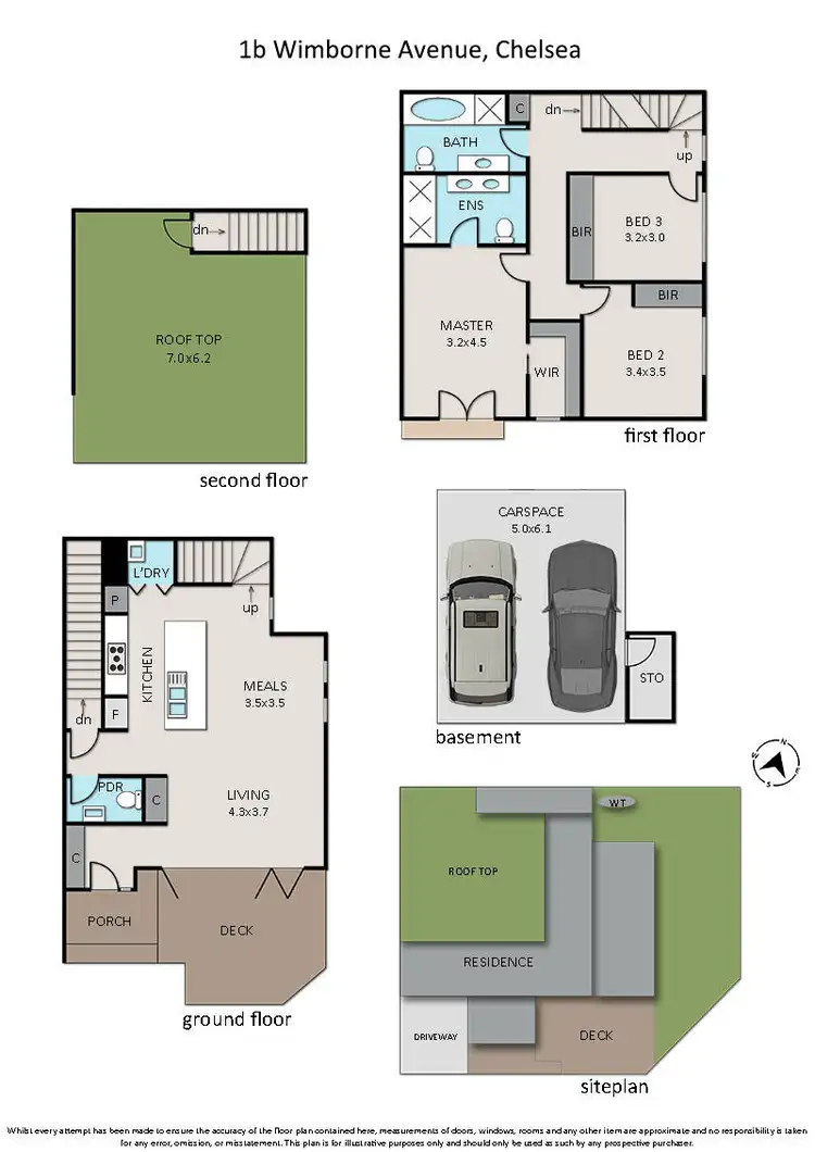 Floorplan of Homely unit listing, 1B Wimborne Avenue, Chelsea VIC 3196