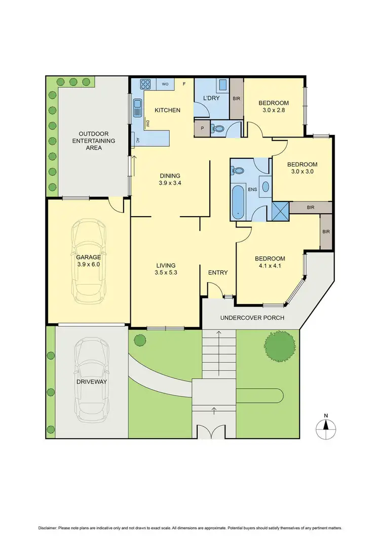 Floorplan of Homely villa listing, 1/88 Woodland Street, Strathmore VIC 3041