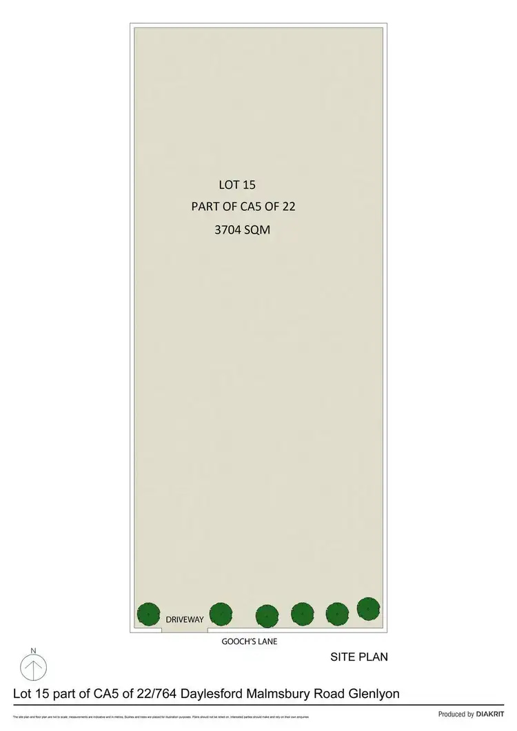 Floorplan of Homely land listing, CA5 of 22/764 Daylesford Malmsbury Road, Glenlyon VIC 3461