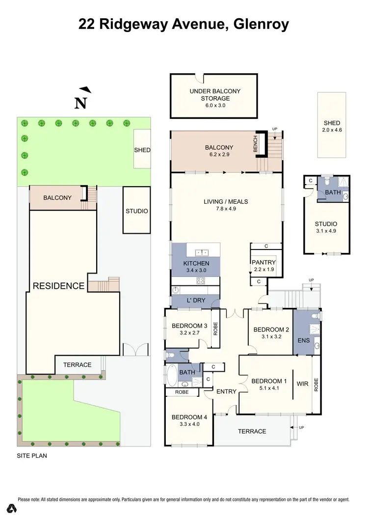 Floorplan of Homely house listing, 22 Ridgeway Avenue, Glenroy VIC 3046