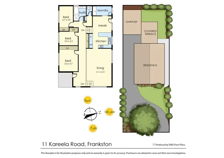 Floorplan of Homely house listing, 11 Kareela Road, Frankston VIC 3199