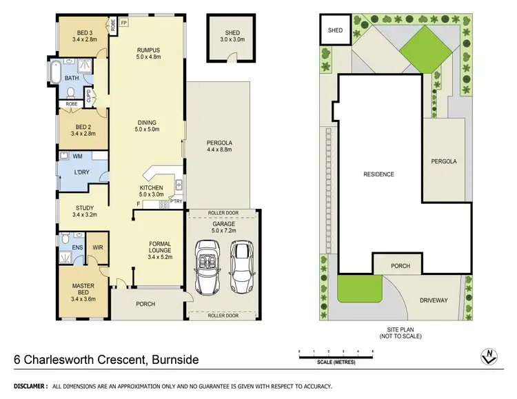 Floorplan of Homely house listing, 6 Charlesworth Crescent, Burnside VIC 3023