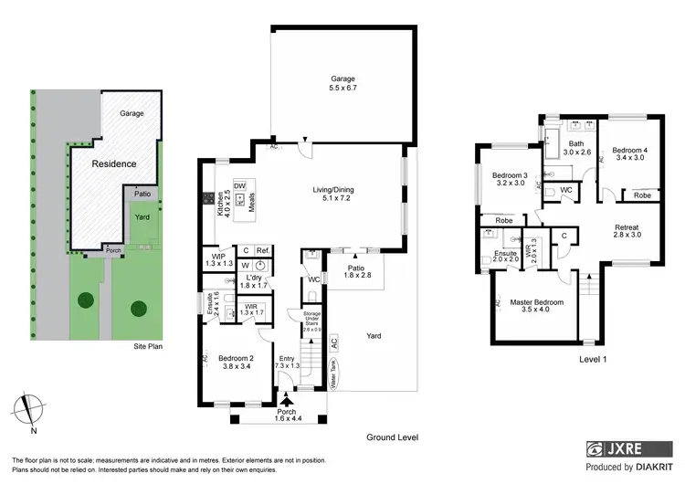 Floorplan of Homely townhouse listing, 1/22 Thompson Street, Clayton VIC 3168