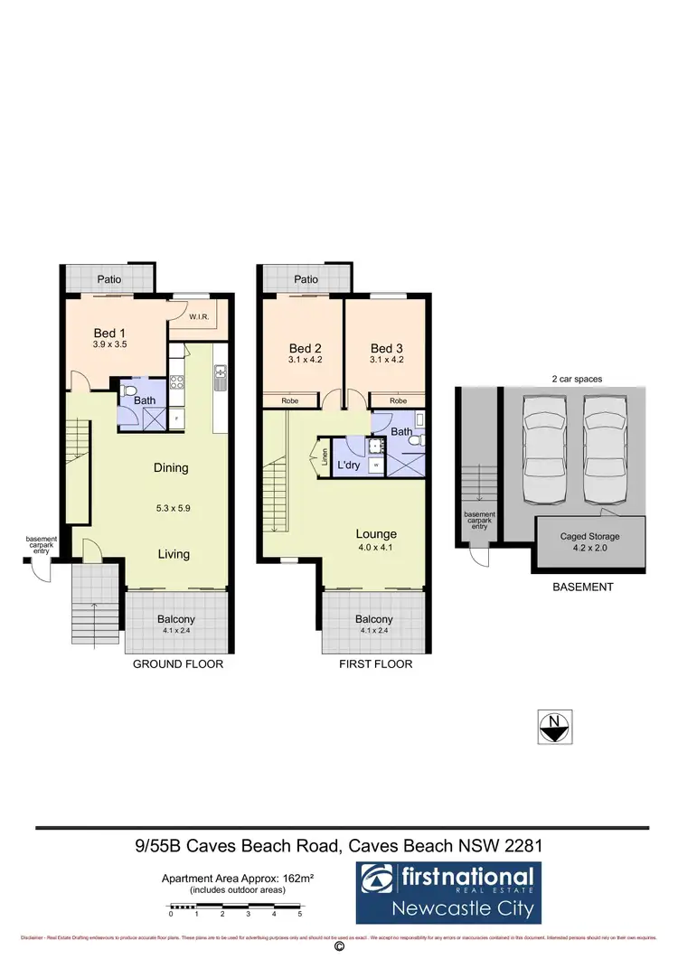 Floorplan of Homely townhouse listing, 9/55b Caves Beach Road, Caves Beach NSW 2281