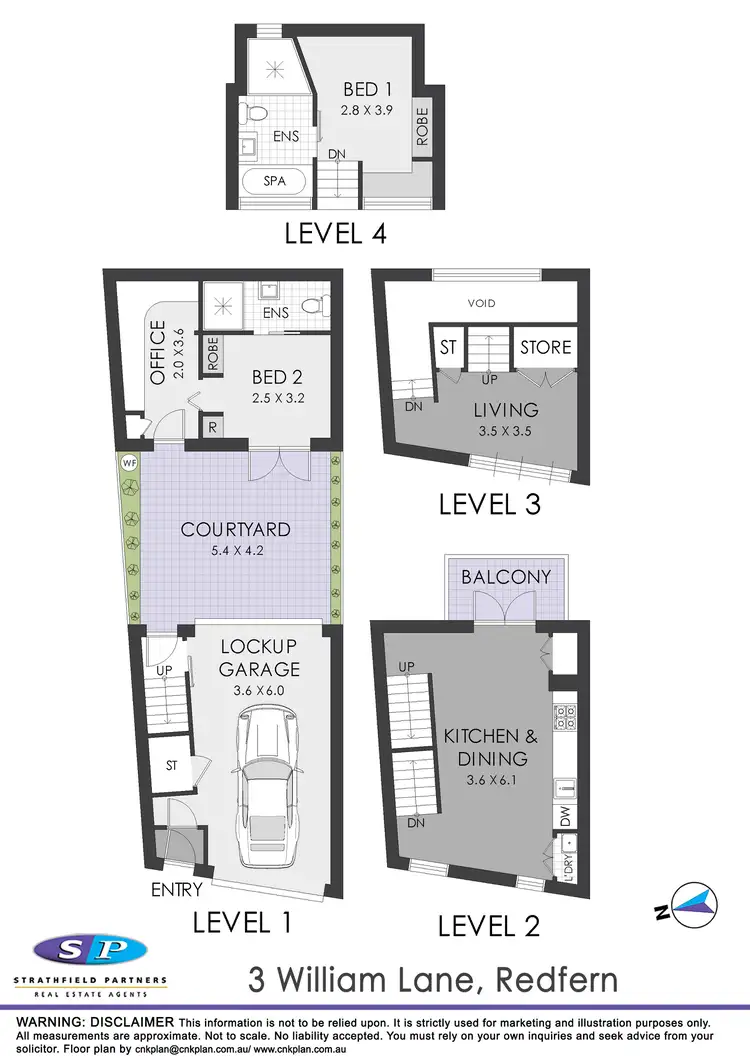 Floorplan of Homely terrace listing, 3 William Lane, Redfern NSW 2016