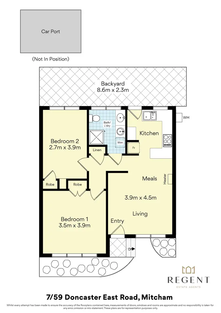 Floorplan of Homely unit listing, 7/59 Doncaster East Road, Mitcham VIC 3132