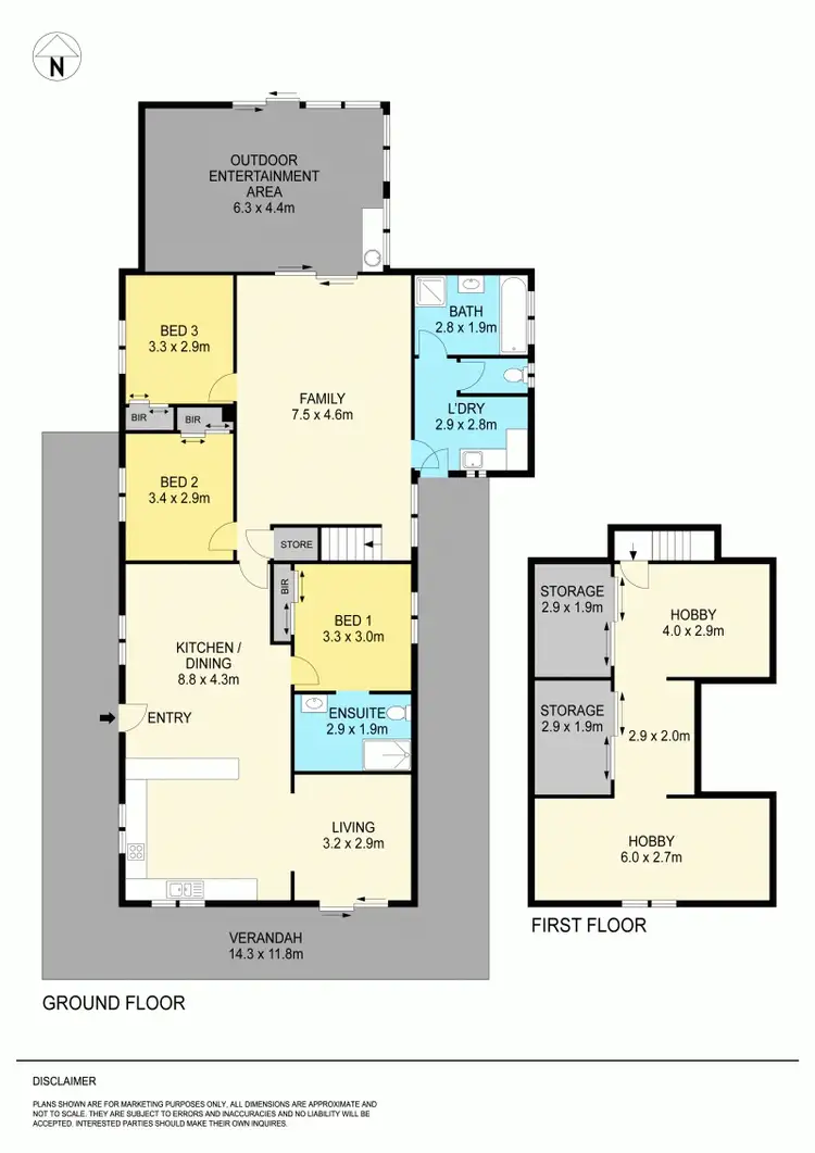 Floorplan of Homely rural property listing, 54 Rudrum Road, Maryborough VIC 3465