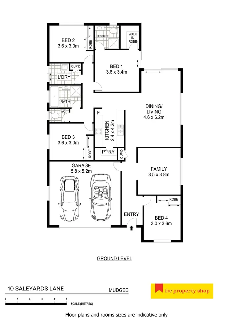 Floorplan of Homely house listing, 10 Saleyards Lane, Mudgee NSW 2850