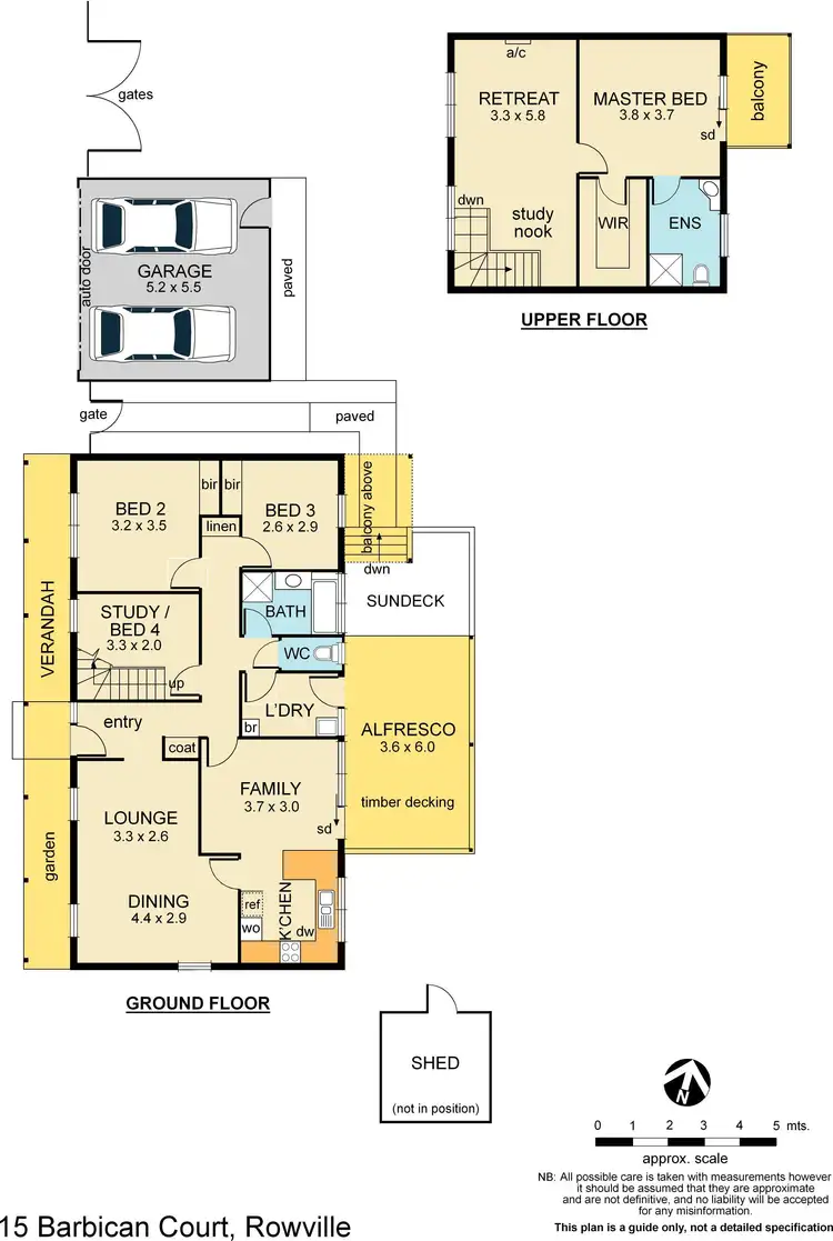 Floorplan of Homely house listing, 15 Barbican Court, Rowville VIC 3178