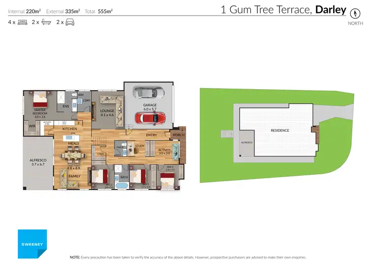 Floorplan of Homely house listing, 1 Gum Tree Terrace, Darley VIC 3340