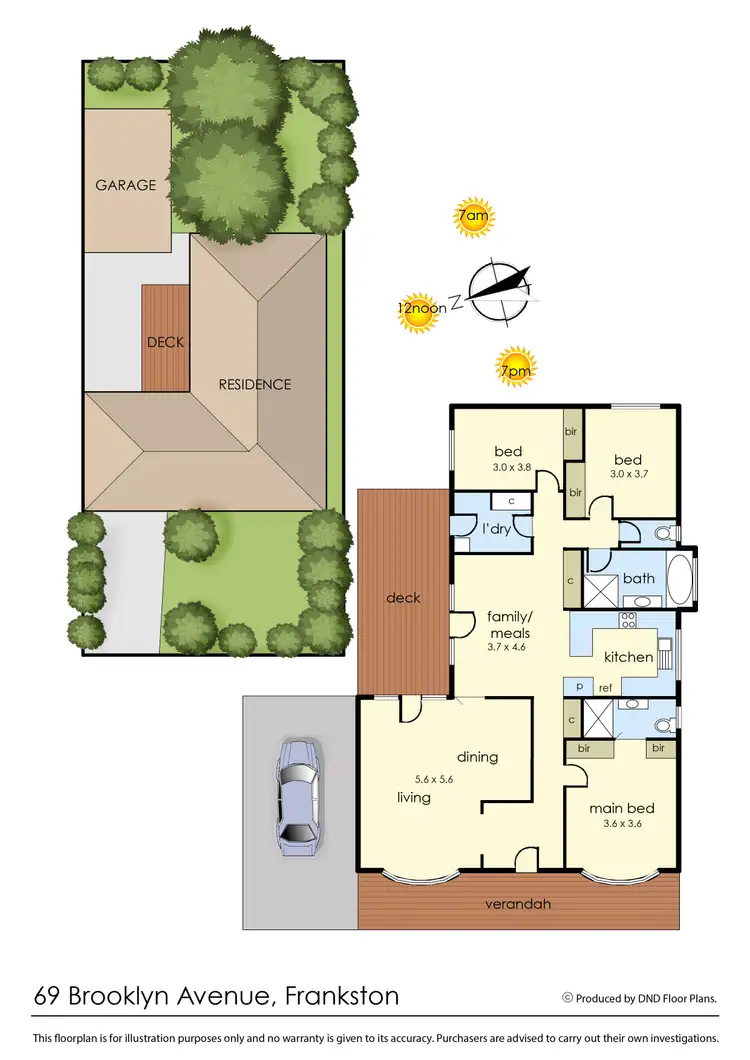 Floorplan of Homely house listing, 69 Brooklyn Avenue, Frankston VIC 3199
