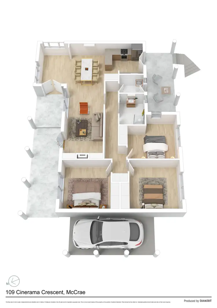 Floorplan of Homely house listing, 109 Cinerama Crescent, Mccrae VIC 3938