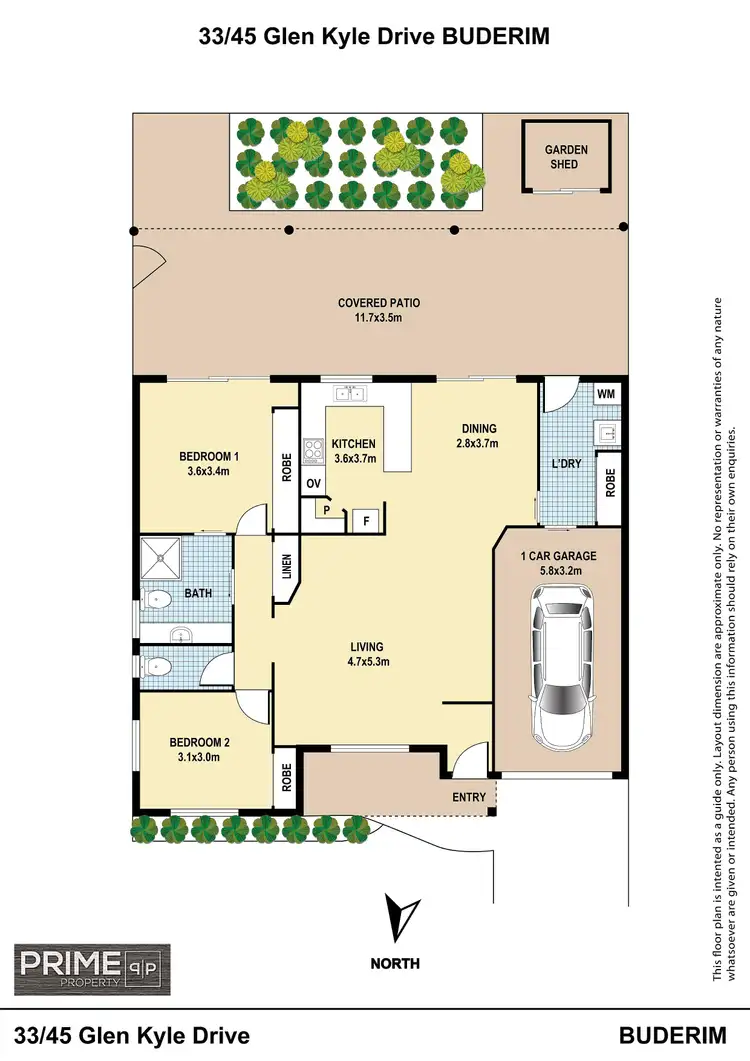 Floorplan of Homely unit listing, 33/45 Glen Kyle Drive, Buderim QLD 4556