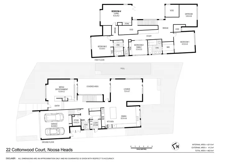 Floorplan of Homely house listing, 22 Cottonwood Court, Noosa Heads QLD 4567