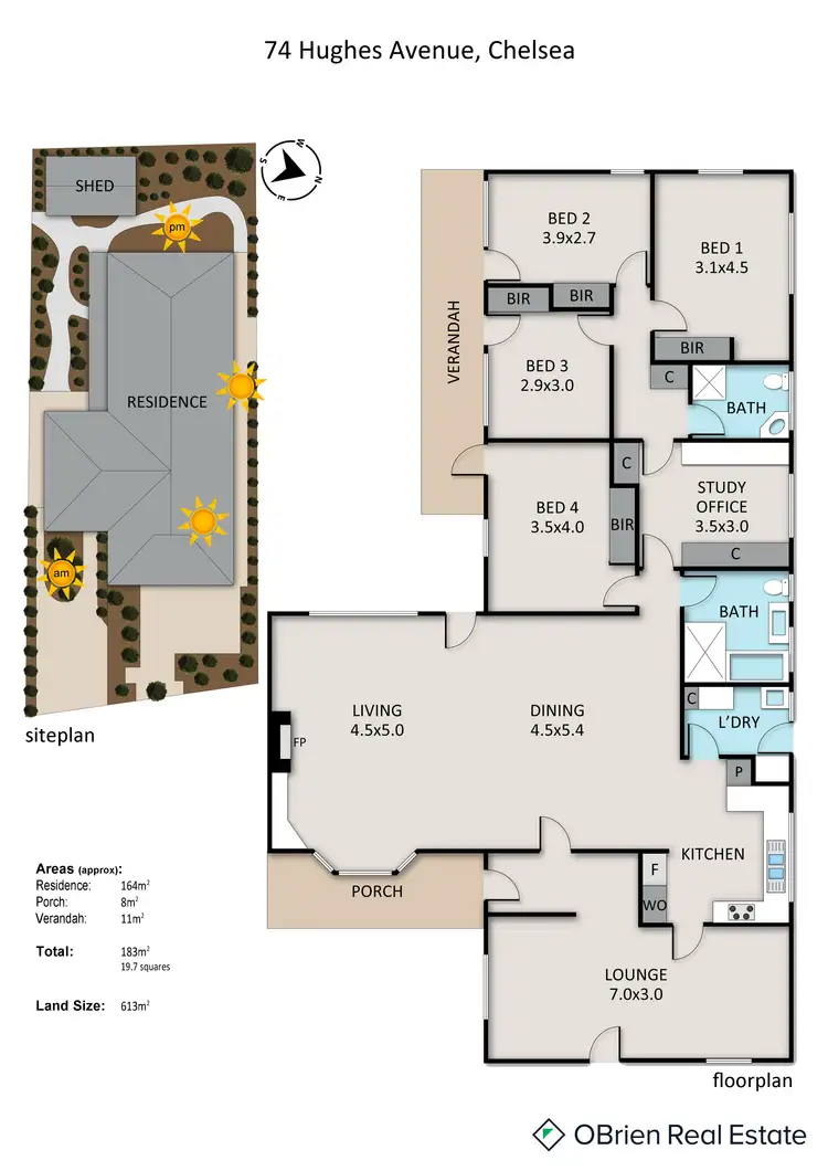 Floorplan of Homely house listing, 74 Hughes Avenue, Chelsea VIC 3196