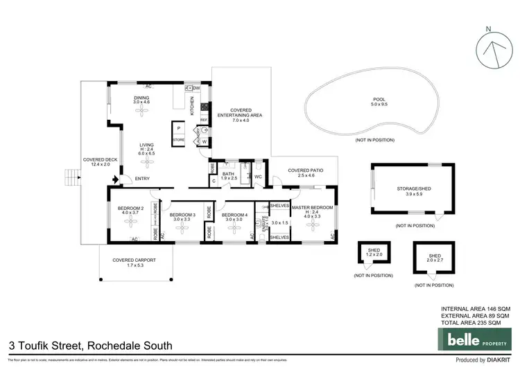 Floorplan of Homely house listing, 3 Toufik Street, Rochedale South QLD 4123