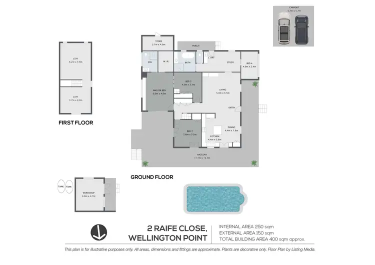 Floorplan of Homely house listing, 2 Raife Close, Wellington Point QLD 4160