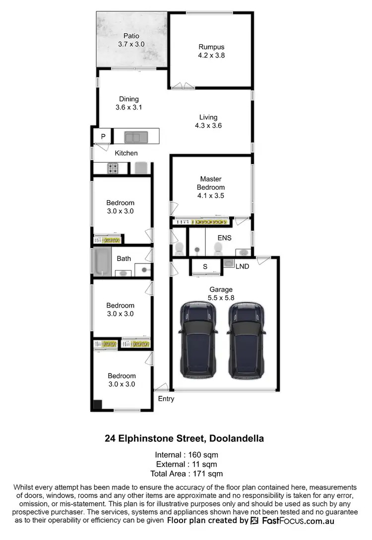 Floorplan of Homely house listing, 24 Elphinstone Street, Doolandella QLD 4077