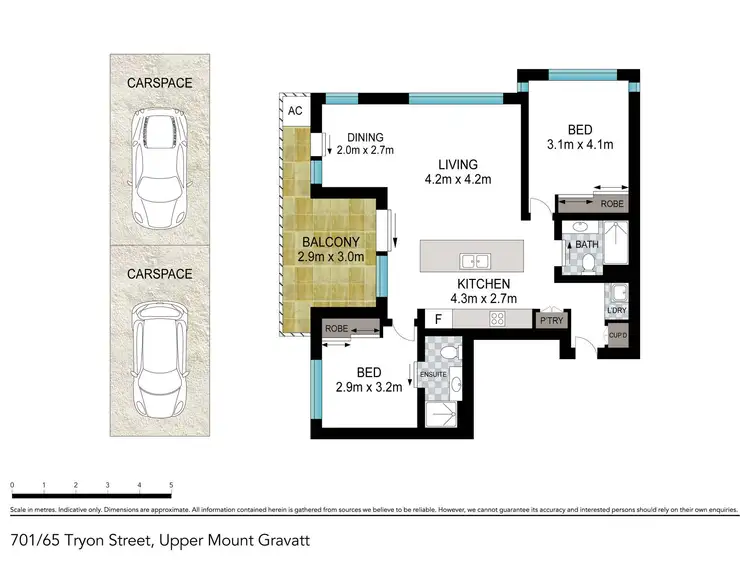Floorplan of Homely apartment listing, 701/65 Tryon Street, Upper Mount Gravatt QLD 4122