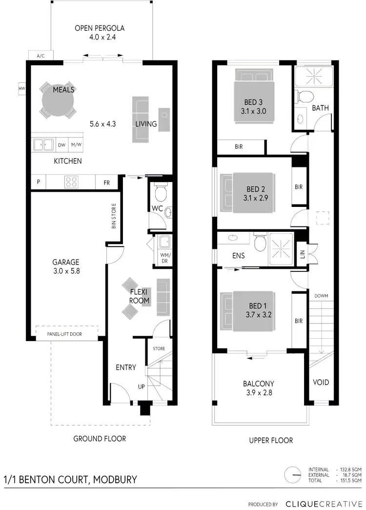 Floorplan of Homely house listing, 1/1 Benton Court, Modbury SA 5092