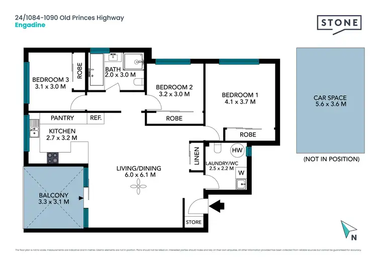 Floorplan of Homely unit listing, 24/1084-1090 Old Princes Highway, Engadine NSW 2233