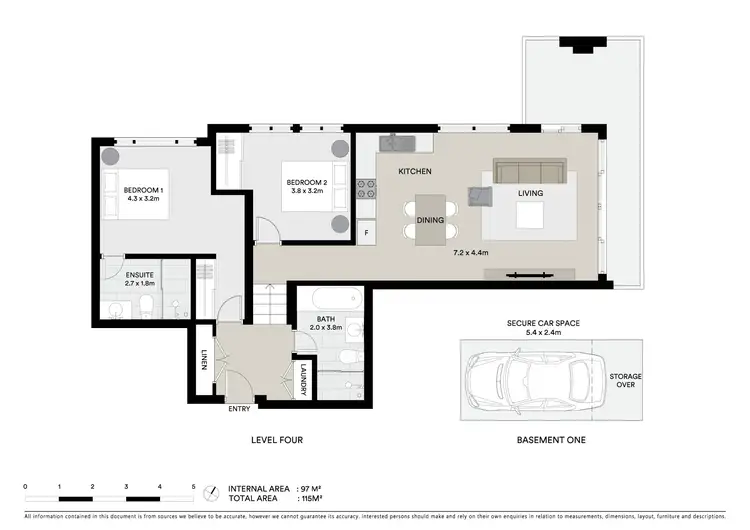 Floorplan of Homely unit listing, 95/6 Hargraves Street, Gosford NSW 2250