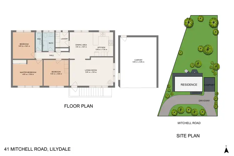 Floorplan of Homely house listing, 41 Mitchell Road, Lilydale VIC 3140