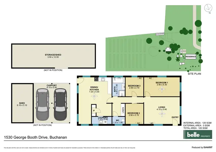 Floorplan of Homely rural property listing, 1530 George Booth Drive, Buchanan NSW 2323