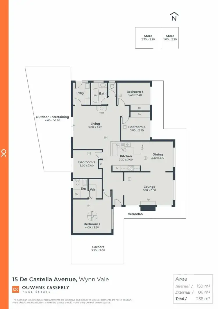 Floorplan of Homely house listing, 15 De Castella Avenue, Wynn Vale SA 5127
