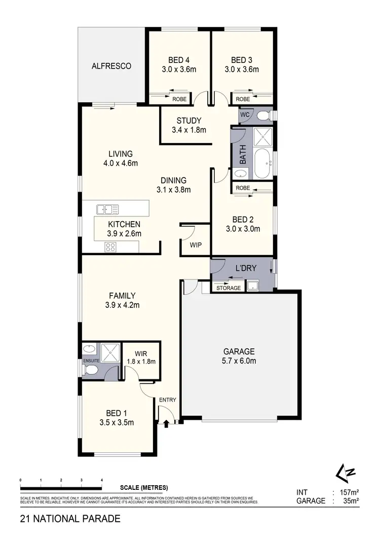 Floorplan of Homely house listing, 21 National Parade, Eaglehawk VIC 3556