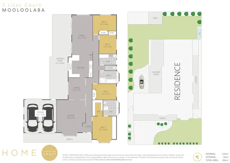 Floorplan of Homely house listing, 3 Lilac Court, Mooloolaba QLD 4557