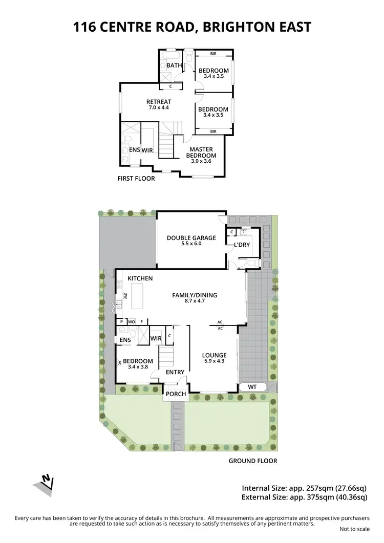 Floorplan of Homely townhouse listing, 116 Centre Road, Brighton East VIC 3187
