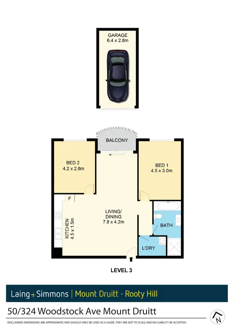 Floorplan of Homely unit listing, 50/324 Woodstock Avenue, Mount Druitt NSW 2770