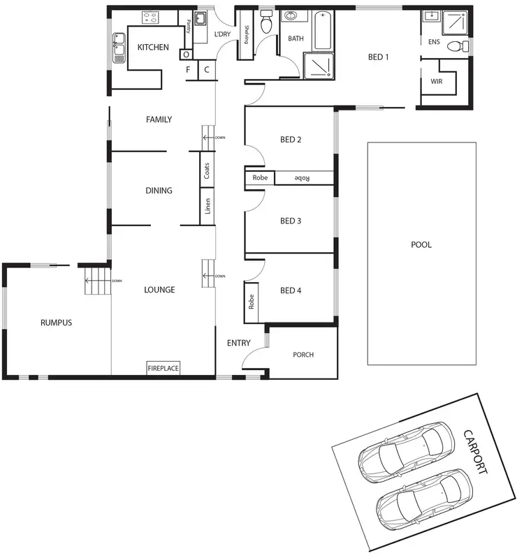 Floorplan of Homely house listing, 5 Pettit Place, Wanniassa ACT 2903
