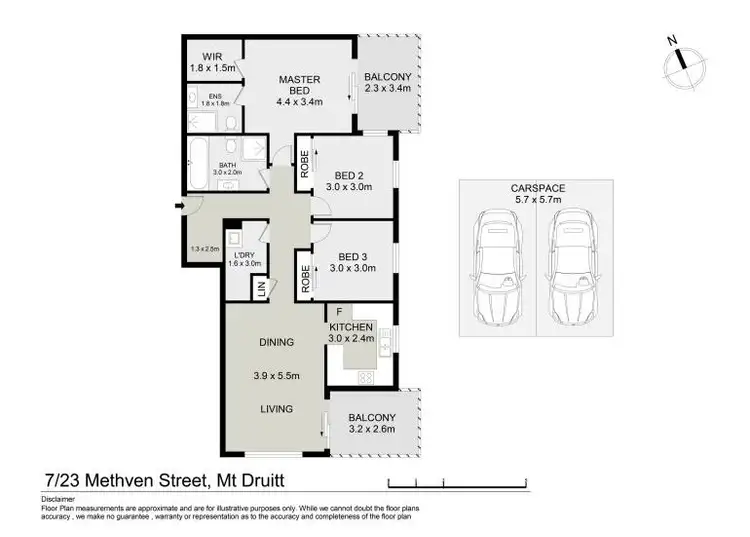 Floorplan of Homely apartment listing, 7/23 Methven Street, Mount Druitt NSW 2770